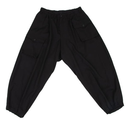 Yohji Yamamoto POUR HOMME 17SS Gabardine Pants Black Size 3