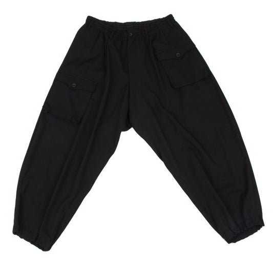 Yohji Yamamoto POUR HOMME 17SS Gabardine Pants Black Size 3