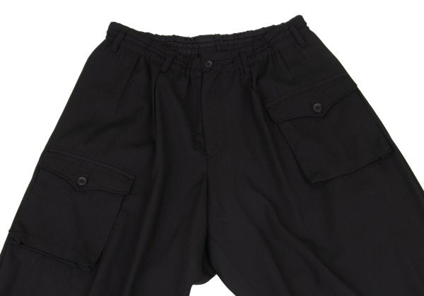 Yohji Yamamoto POUR HOMME 17SS Gabardine Pants Black Size 3