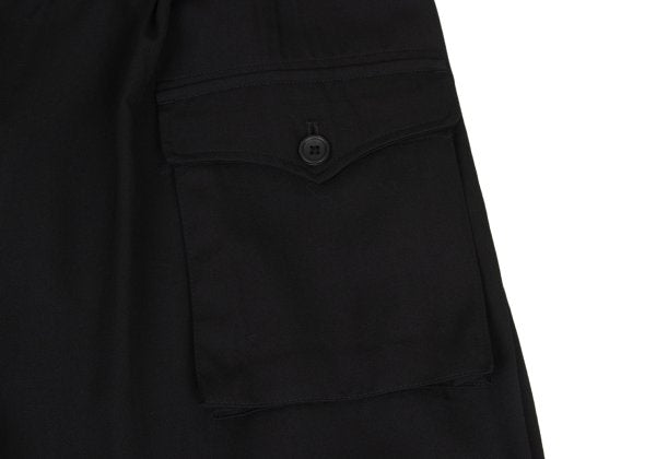 Yohji Yamamoto POUR HOMME 17SS Gabardine Pants Black Size 3