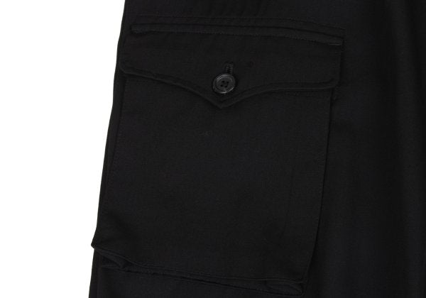 Yohji Yamamoto POUR HOMME 17SS Gabardine Pants Black Size 3