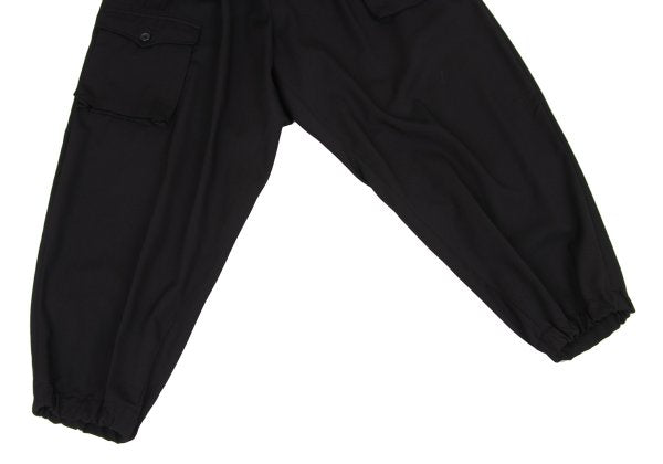 Yohji Yamamoto POUR HOMME 17SS Gabardine Pants Black Size 3