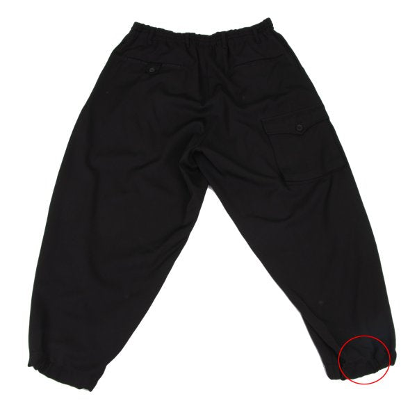 Yohji Yamamoto POUR HOMME 17SS Gabardine Pants Black Size 3