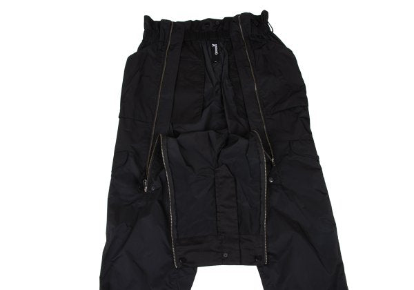 Ground Y 24SS Polyester Zip Design Easy Pants Black Size 3