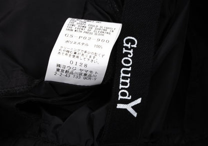 Ground Y 24SS Polyester Zip Design Easy Pants Black Size 3