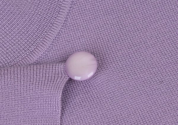 NARACAMICIE Blend Stand Collar Long Cardigan Purple Size 1