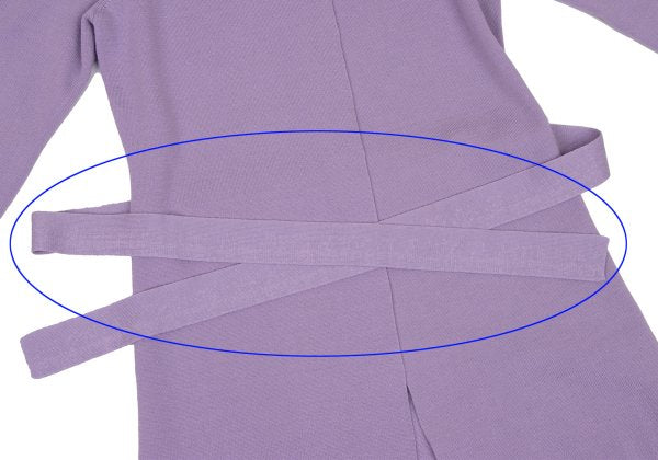 NARACAMICIE Blend Stand Collar Long Cardigan Purple Size 1