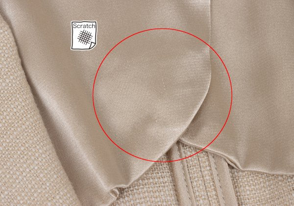 NARACAMICIE Lame Cotton Blend Tailored Blazer Beige Size 2