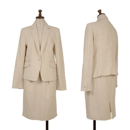 NARACAMICIE Lame Cotton Blend Tailored Blazer Beige Size 2