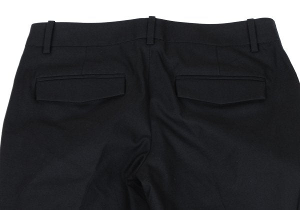 Theory Stretch Cotton Center Pleat Pants Black Size 2