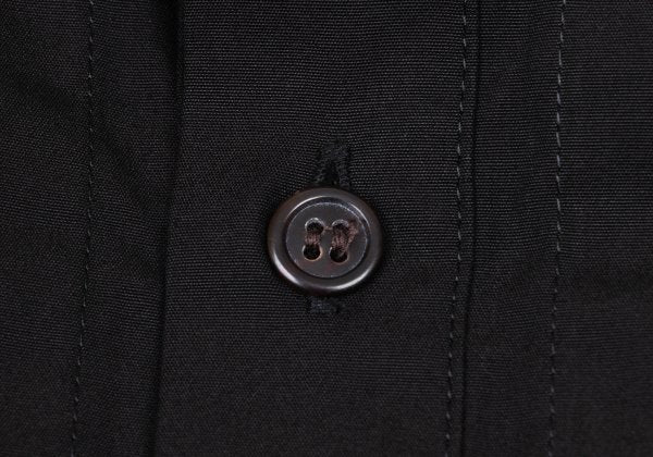 Yohji Yamamoto FEMME Pleated Cotton Long Shirt Black Size 2