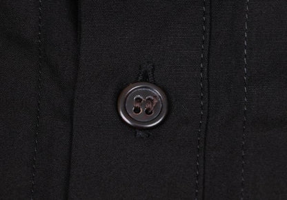 Yohji Yamamoto FEMME Pleated Cotton Long Shirt Black Size 2