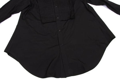 Yohji Yamamoto FEMME Pleated Cotton Long Shirt Black Size 2