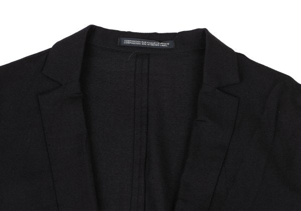 Yohji Yamamoto NOIR Wool Rayon Open Jacket Black Size 2
