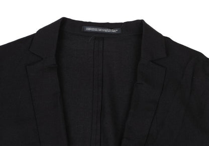 Yohji Yamamoto NOIR Wool Rayon Open Jacket Black Size 2
