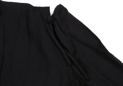 Yohji Yamamoto NOIR Wool Rayon Open Jacket Black Size 2