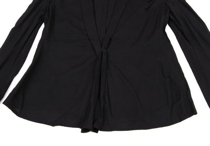 Yohji Yamamoto NOIR Wool Rayon Open Jacket Black Size 2