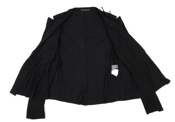 Yohji Yamamoto NOIR Wool Rayon Open Jacket Black Size 2