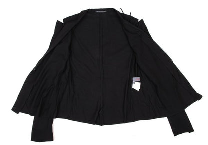 Yohji Yamamoto NOIR Wool Rayon Open Jacket Black Size 2
