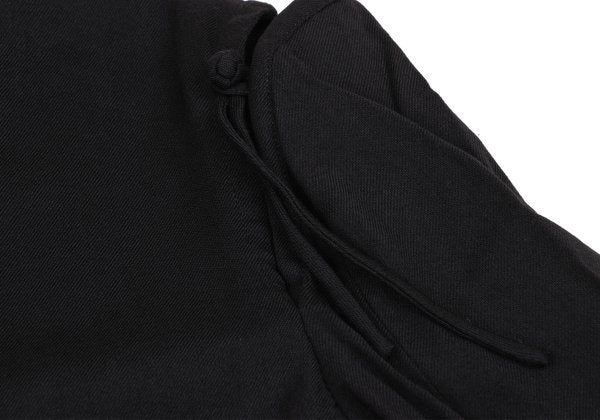 Yohji Yamamoto NOIR Wool Rayon Open Jacket Black Size 2