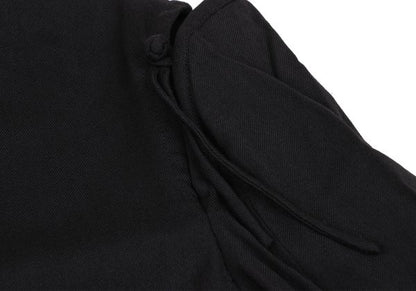 Yohji Yamamoto NOIR Wool Rayon Open Jacket Black Size 2