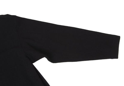 Plantation Wool Boat Neck Long Sleeve Top Black Size M