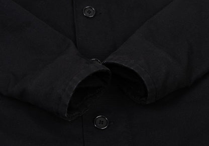 VISVIM WIND STOPER Cotton Boa Lined Deck Jacket Black Size 1