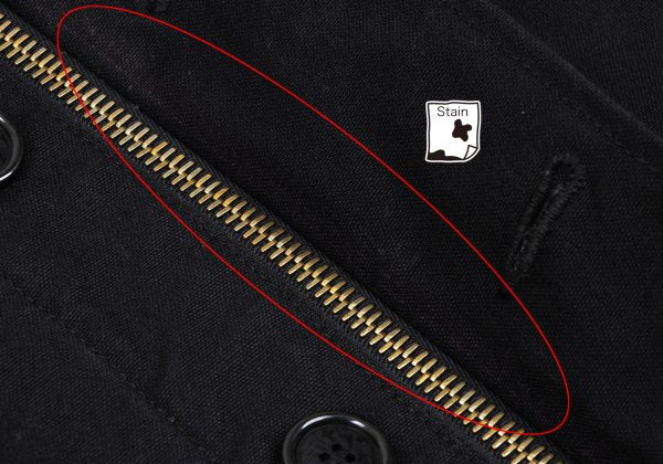 VISVIM WIND STOPER Cotton Boa Lined Deck Jacket Black Size 1