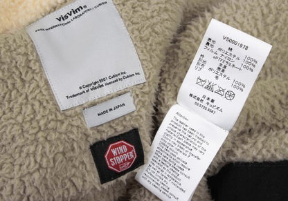 VISVIM WIND STOPER Cotton Boa Lined Deck Jacket Black Size 1