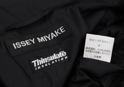 ISSEY MIYAKE MEN Thinsulate Padded Zip Coat Black Size 2