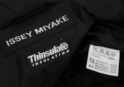 ISSEY MIYAKE MEN Thinsulate Padded Zip Coat Black Size 2