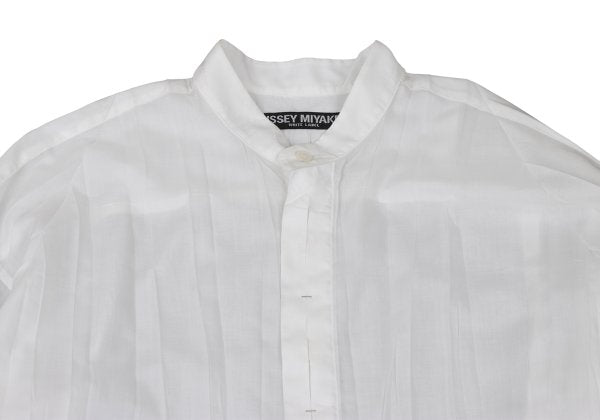 ISSEY MIYAKE MEN WHITE LABEL Poly Wrinkle Shirt White Size 3