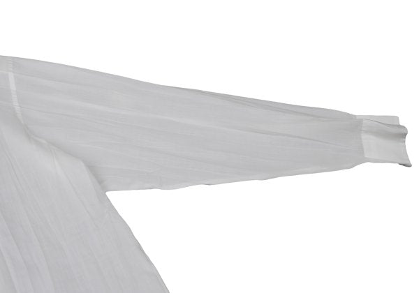 ISSEY MIYAKE MEN WHITE LABEL Poly Wrinkle Shirt White Size 3