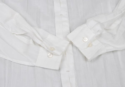 ISSEY MIYAKE MEN WHITE LABEL Poly Wrinkle Shirt White Size 3