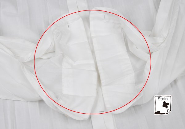 ISSEY MIYAKE MEN WHITE LABEL Poly Wrinkle Shirt White Size 3