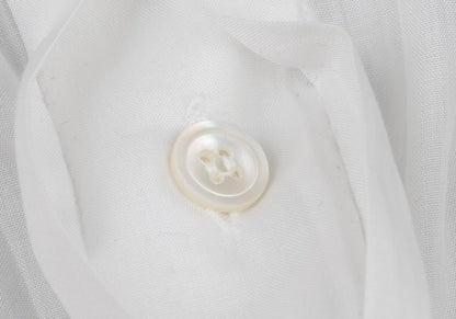 ISSEY MIYAKE MEN WHITE LABEL Poly Wrinkle Shirt White Size 3