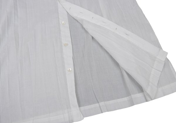 ISSEY MIYAKE MEN WHITE LABEL Poly Wrinkle Shirt White Size 3