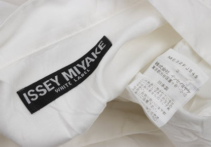 ISSEY MIYAKE MEN WHITE LABEL Poly Wrinkle Shirt White Size 3