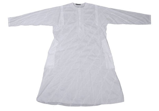 Issey Miyake ASHA BY MDS Cotton Wave Embroidery Dress Size M