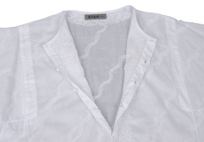 Issey Miyake ASHA BY MDS Cotton Wave Embroidery Dress Size M