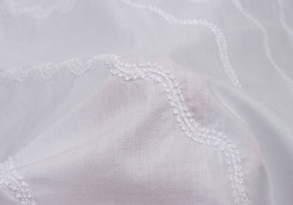 Issey Miyake ASHA BY MDS Cotton Wave Embroidery Dress Size M
