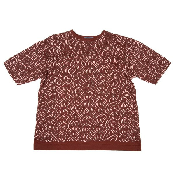 ISSEY MIYAKE MEN Random Dot Print T-Shirt Bordeaux Size M