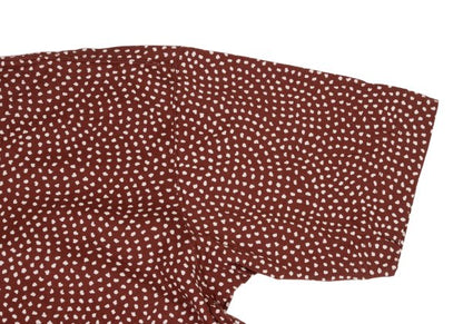 ISSEY MIYAKE MEN Random Dot Print T-Shirt Bordeaux Size M