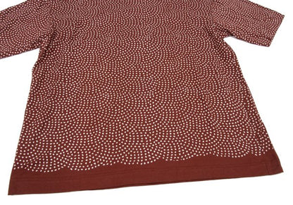 ISSEY MIYAKE MEN Random Dot Print T-Shirt Bordeaux Size M