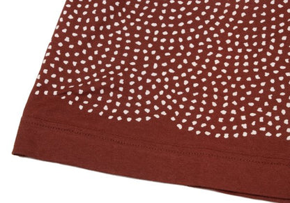 ISSEY MIYAKE MEN Random Dot Print T-Shirt Bordeaux Size M