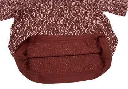 ISSEY MIYAKE MEN Random Dot Print T-Shirt Bordeaux Size M