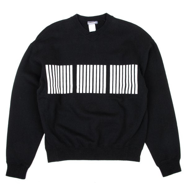 ISSEY MIYAKE MEN Stripe Patch Design Sweatshirt Black Size M
