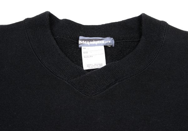 ISSEY MIYAKE MEN Stripe Patch Design Sweatshirt Black Size M