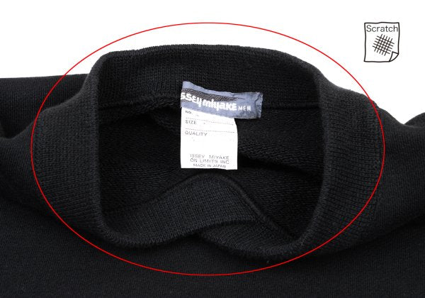 ISSEY MIYAKE MEN Stripe Patch Design Sweatshirt Black Size M