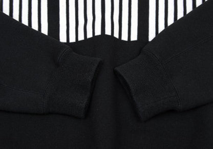ISSEY MIYAKE MEN Stripe Patch Design Sweatshirt Black Size M